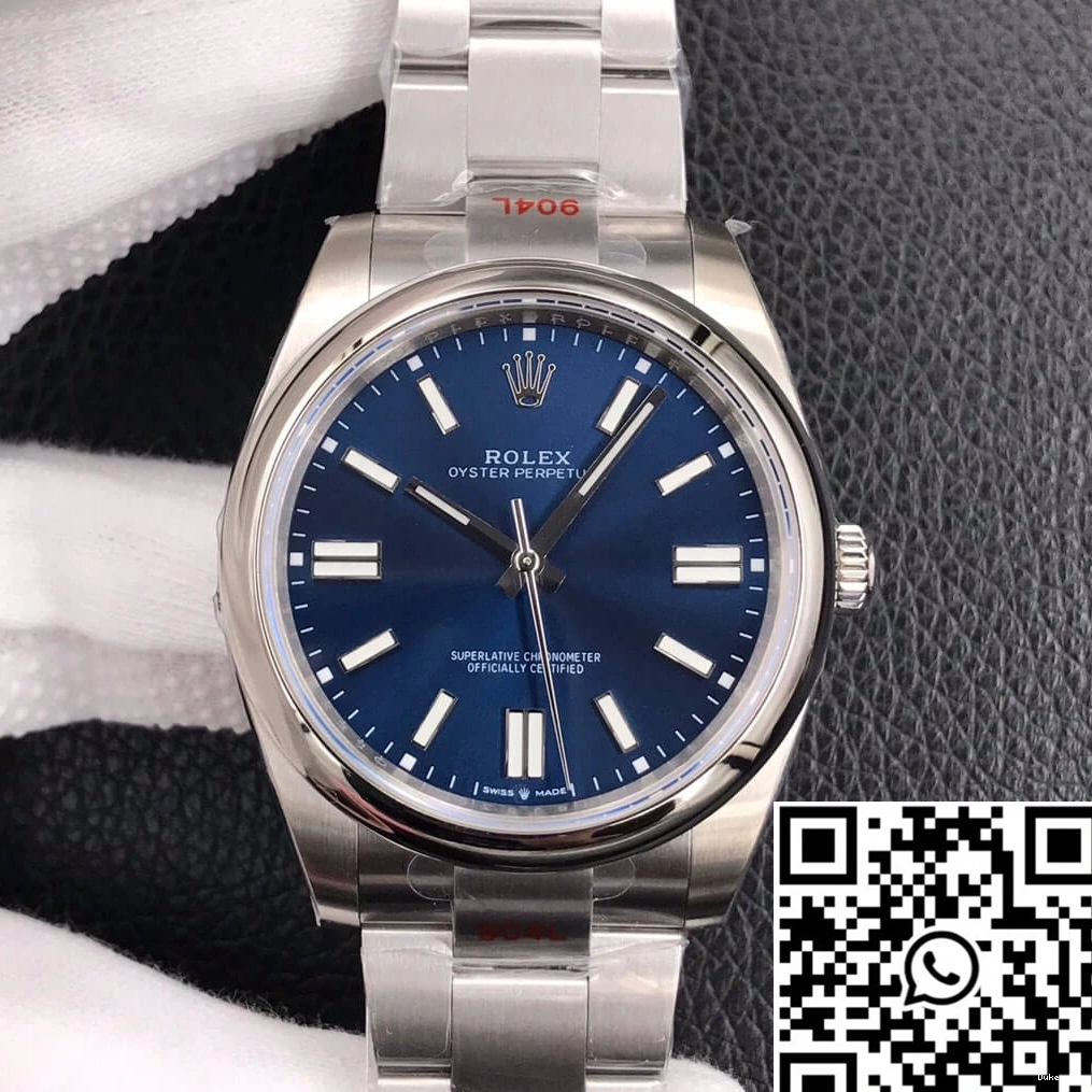 Oyster M124300-0003 Upgraded Blue Rolex Perpetual 41MM Dial EW 1290 Factory 0823